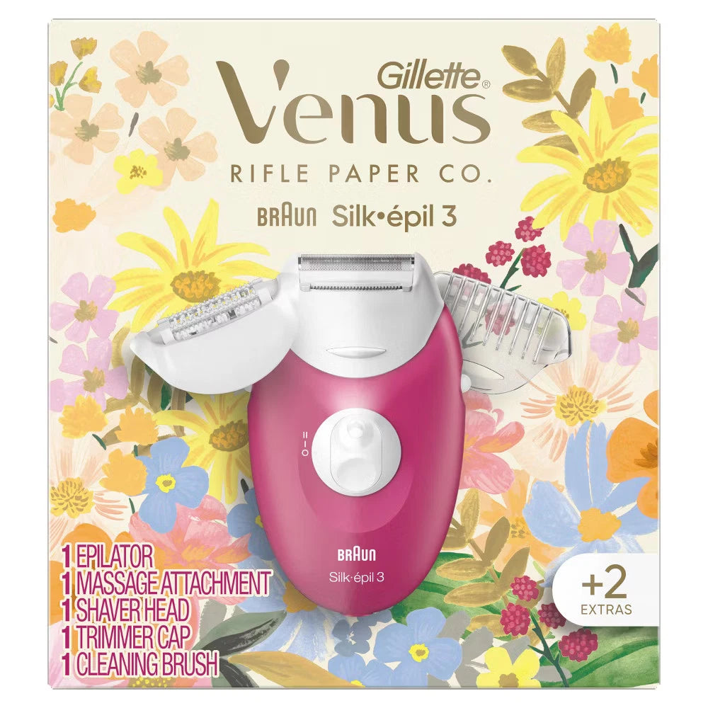 Venus x Rifle Paper Co. Silk-épil Hair Removal Epilator Set