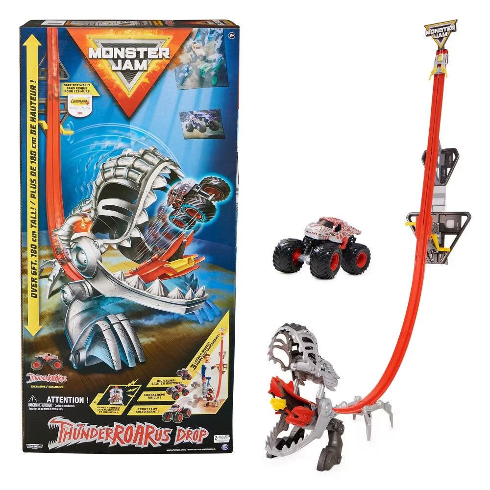 Monster Jam ThunderROARus Drop Playset with Exclusive Monster Truck, Over 6 Feet Tall