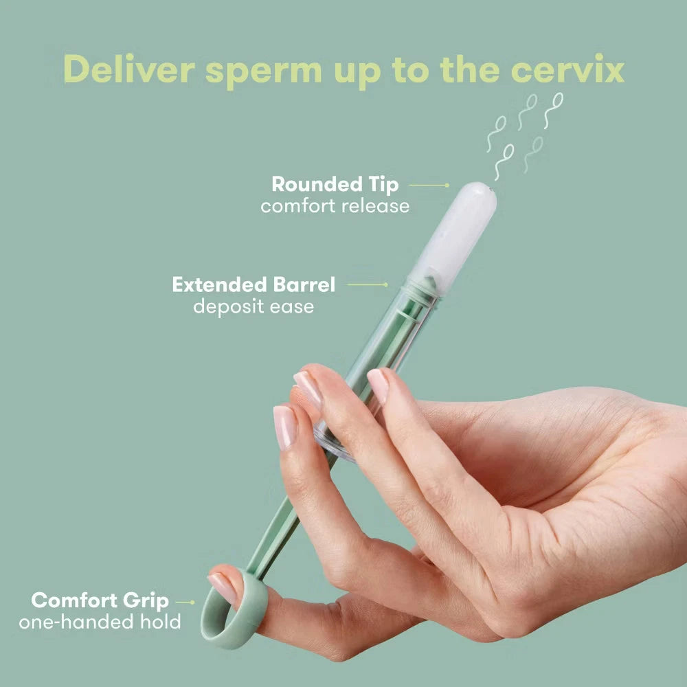Frida Fertility At-Home Insemination Set with Comfort Grip & Rounded Tip Applicators