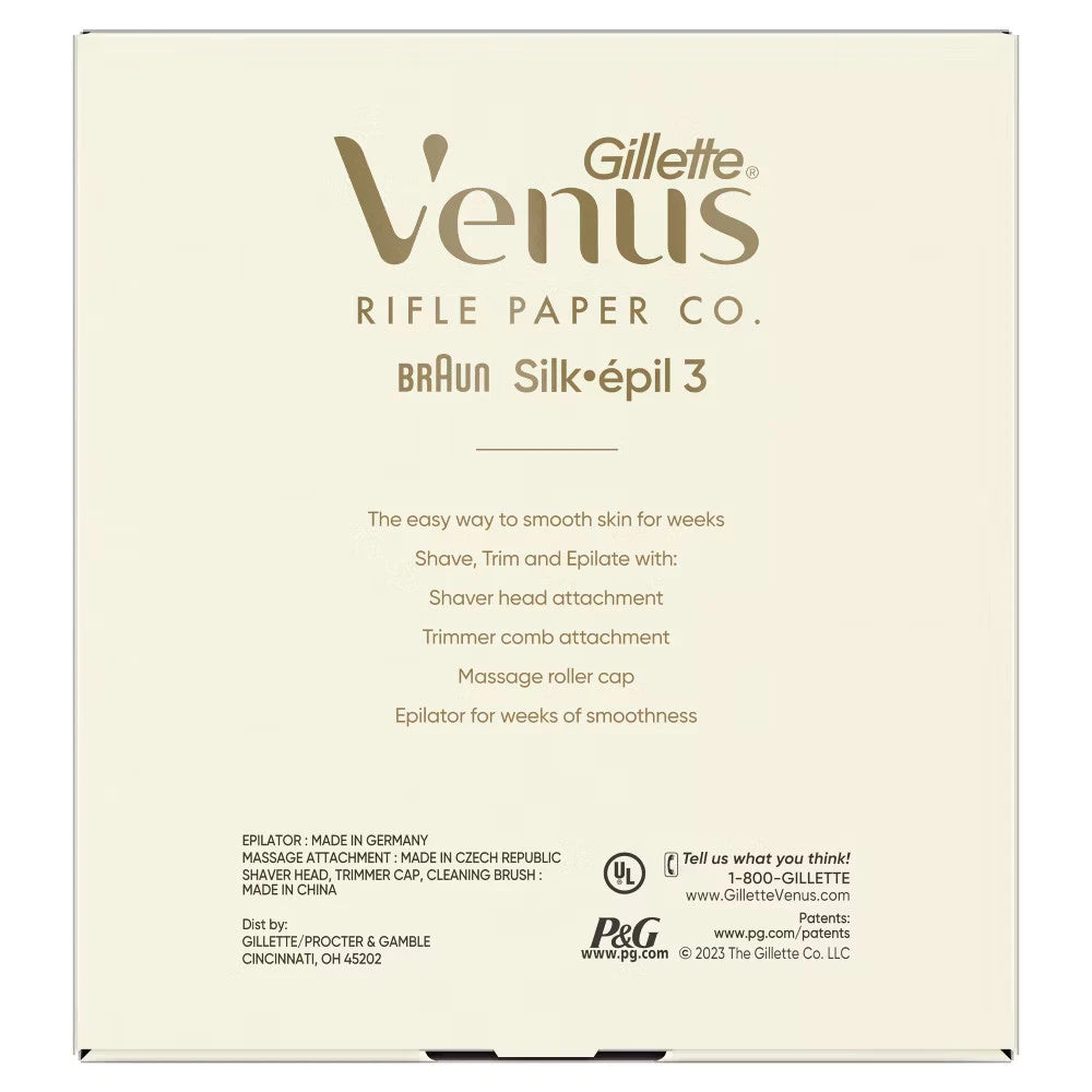 Venus x Rifle Paper Co. Silk-épil Hair Removal Epilator Set