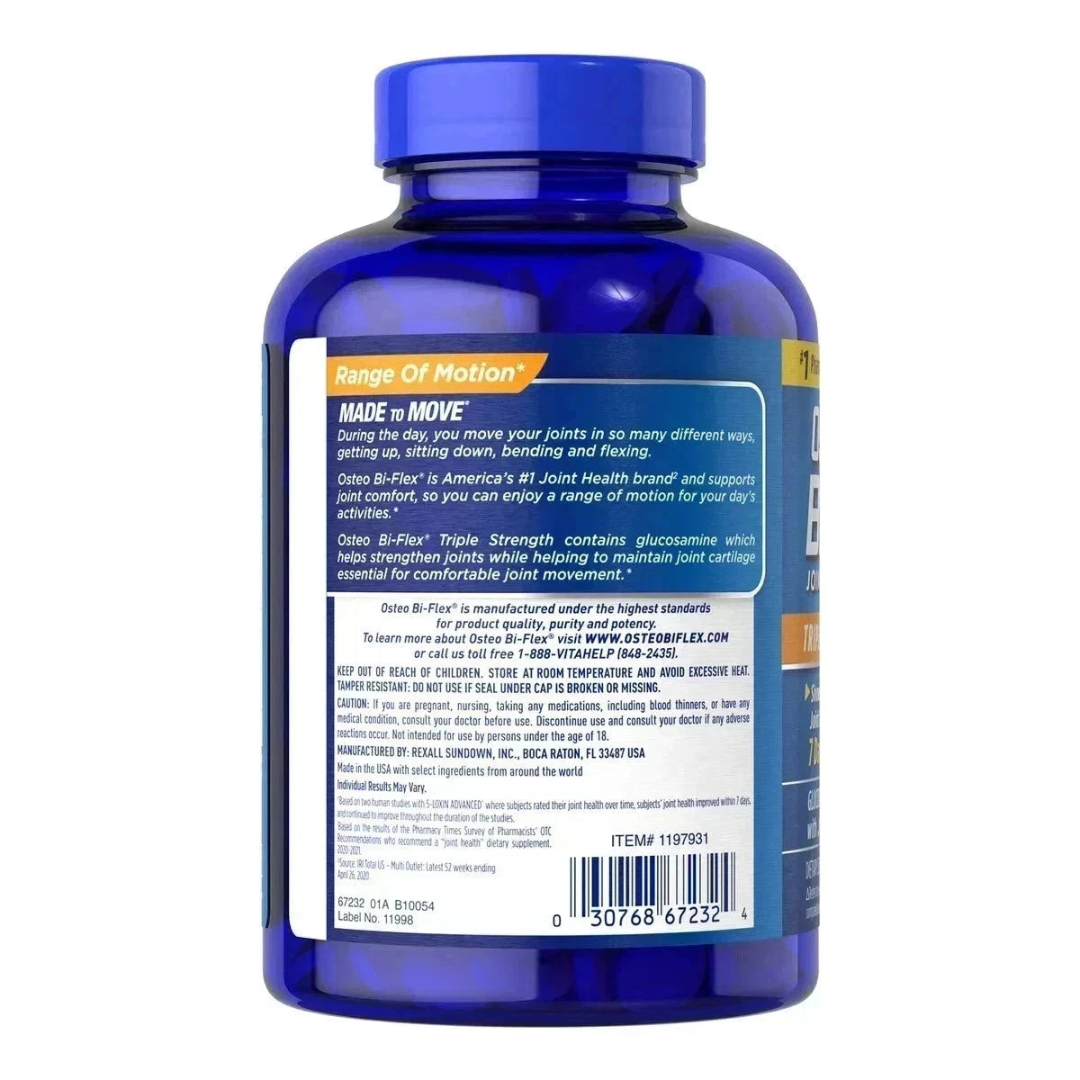 Osteo Bi-Flex Triple Strength with TURMERIC / 220 ct. / NEW & SEALED