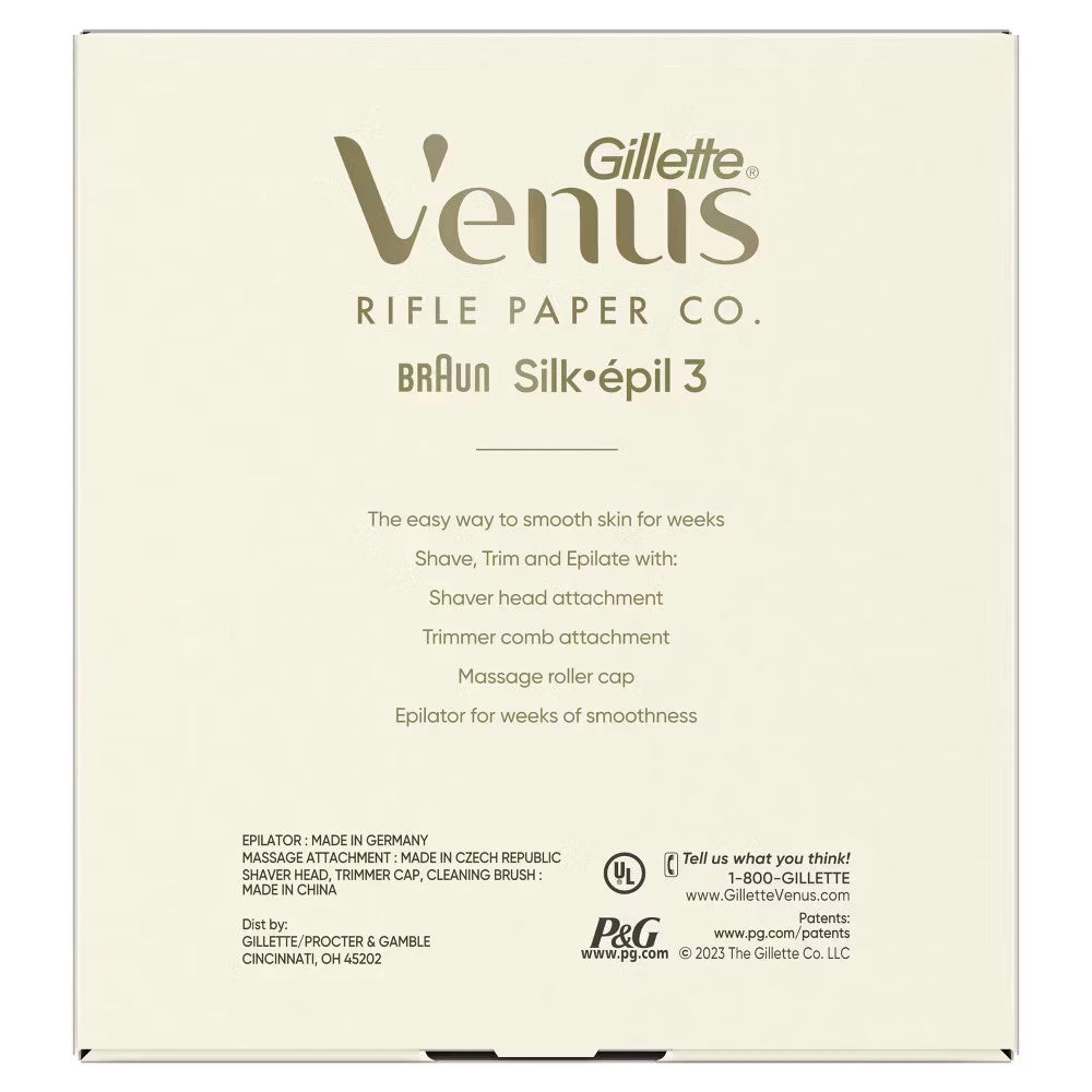 Venus x Rifle Paper Co. Silk-épil Hair Removal Epilator Set