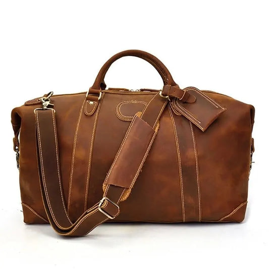 The Eira Duffle Bag | Vintage Leather Weekender